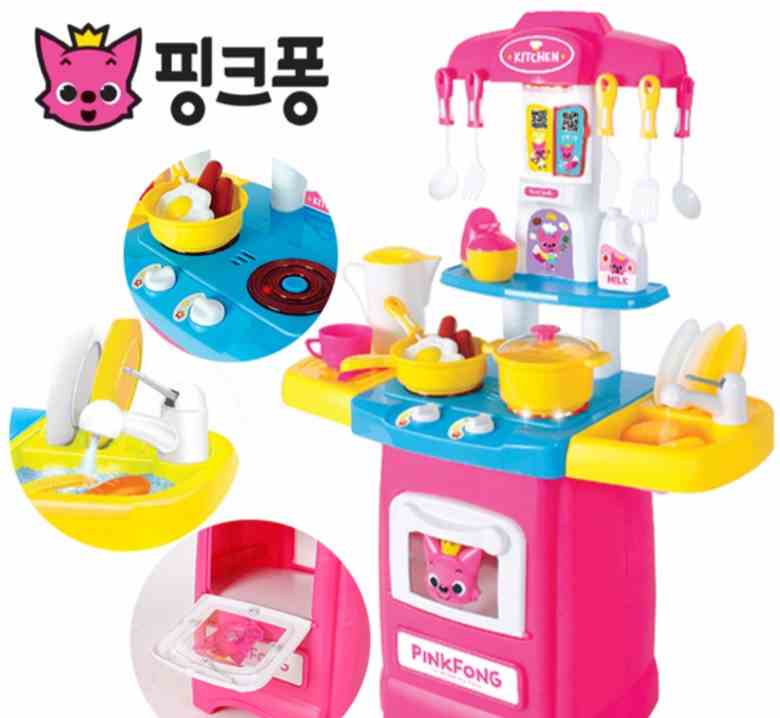 [대형] 핑크퐁 물 나오는 주방놀이